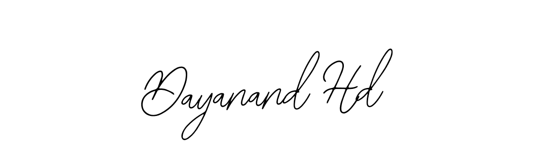 How to make Dayanand Hd name signature. Use Bearetta-2O07w style for creating short signs online. This is the latest handwritten sign. Dayanand Hd signature style 12 images and pictures png