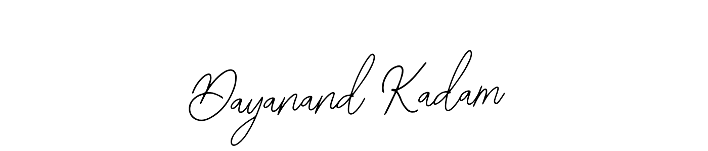 Design your own signature with our free online signature maker. With this signature software, you can create a handwritten (Bearetta-2O07w) signature for name Dayanand Kadam. Dayanand Kadam signature style 12 images and pictures png