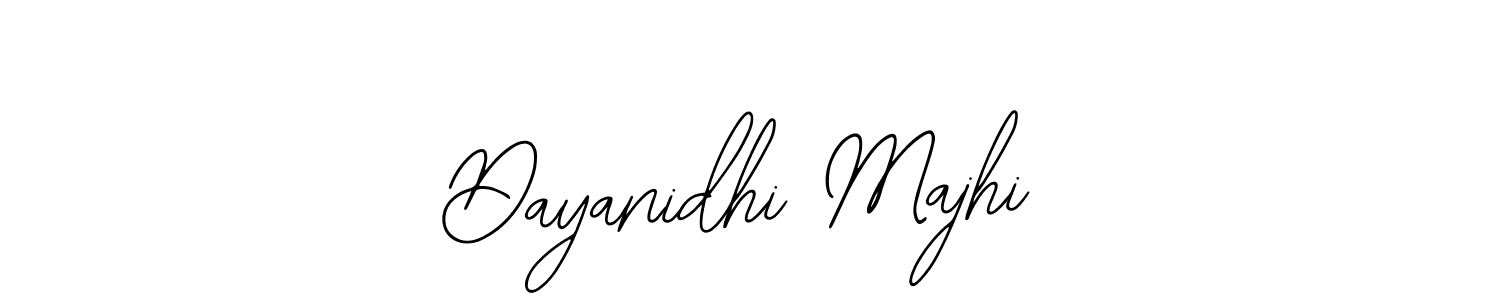 Use a signature maker to create a handwritten signature online. With this signature software, you can design (Bearetta-2O07w) your own signature for name Dayanidhi Majhi. Dayanidhi Majhi signature style 12 images and pictures png