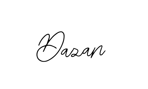 How to make Dazan name signature. Use Bearetta-2O07w style for creating short signs online. This is the latest handwritten sign. Dazan signature style 12 images and pictures png