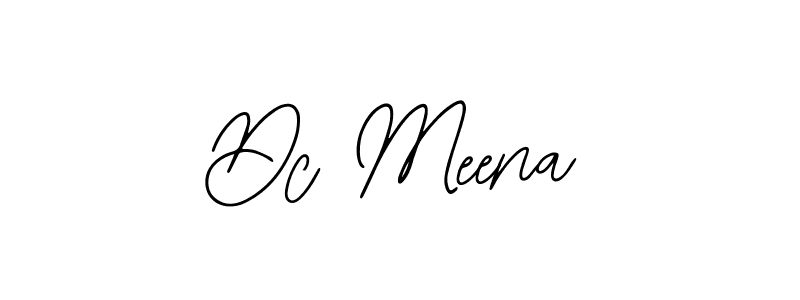 The best way (Bearetta-2O07w) to make a short signature is to pick only two or three words in your name. The name Dc Meena include a total of six letters. For converting this name. Dc Meena signature style 12 images and pictures png