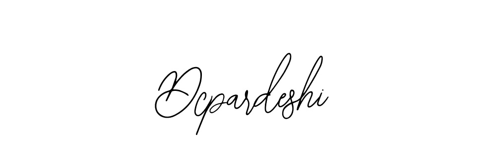 How to Draw Dcpardeshi signature style? Bearetta-2O07w is a latest design signature styles for name Dcpardeshi. Dcpardeshi signature style 12 images and pictures png