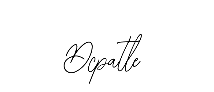 It looks lik you need a new signature style for name Dcpatle. Design unique handwritten (Bearetta-2O07w) signature with our free signature maker in just a few clicks. Dcpatle signature style 12 images and pictures png