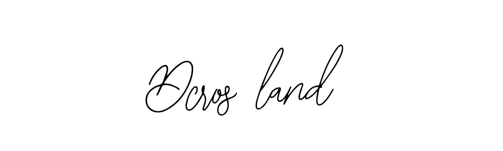 The best way (Bearetta-2O07w) to make a short signature is to pick only two or three words in your name. The name Dcros8land include a total of six letters. For converting this name. Dcros8land signature style 12 images and pictures png