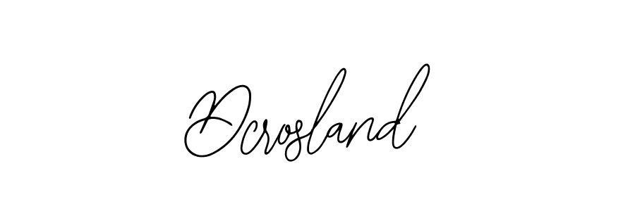 How to Draw Dcrosland signature style? Bearetta-2O07w is a latest design signature styles for name Dcrosland. Dcrosland signature style 12 images and pictures png