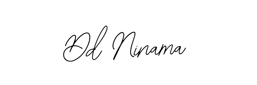 How to make Dd Ninama name signature. Use Bearetta-2O07w style for creating short signs online. This is the latest handwritten sign. Dd Ninama signature style 12 images and pictures png