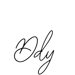 How to make Ddy name signature. Use Bearetta-2O07w style for creating short signs online. This is the latest handwritten sign. Ddy signature style 12 images and pictures png