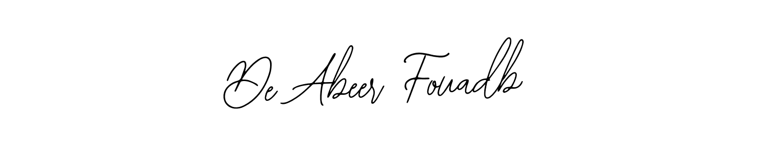 Here are the top 10 professional signature styles for the name De Abeer Fouadb. These are the best autograph styles you can use for your name. De Abeer Fouadb signature style 12 images and pictures png