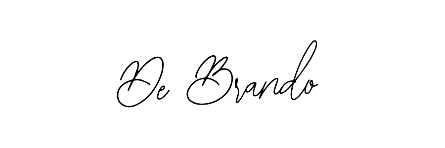 Create a beautiful signature design for name De Brando. With this signature (Bearetta-2O07w) fonts, you can make a handwritten signature for free. De Brando signature style 12 images and pictures png
