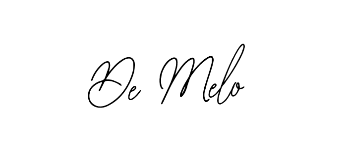 Use a signature maker to create a handwritten signature online. With this signature software, you can design (Bearetta-2O07w) your own signature for name De Melo. De Melo signature style 12 images and pictures png