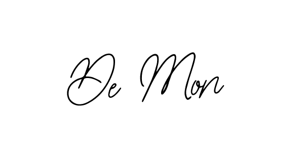 You should practise on your own different ways (Bearetta-2O07w) to write your name (De Mon) in signature. don't let someone else do it for you. De Mon signature style 12 images and pictures png