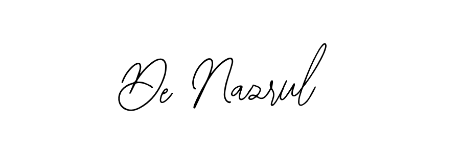 Use a signature maker to create a handwritten signature online. With this signature software, you can design (Bearetta-2O07w) your own signature for name De Nazrul. De Nazrul signature style 12 images and pictures png