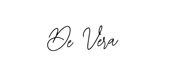 How to make De Vera name signature. Use Bearetta-2O07w style for creating short signs online. This is the latest handwritten sign. De Vera signature style 12 images and pictures png