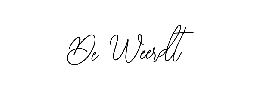 You should practise on your own different ways (Bearetta-2O07w) to write your name (De Weerdt) in signature. don't let someone else do it for you. De Weerdt signature style 12 images and pictures png