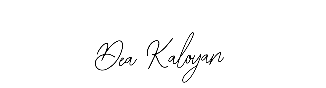 Also You can easily find your signature by using the search form. We will create Dea Kaloyan name handwritten signature images for you free of cost using Bearetta-2O07w sign style. Dea Kaloyan signature style 12 images and pictures png