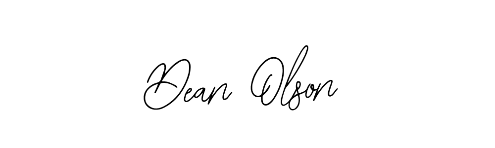 Also You can easily find your signature by using the search form. We will create Dean Olson name handwritten signature images for you free of cost using Bearetta-2O07w sign style. Dean Olson signature style 12 images and pictures png