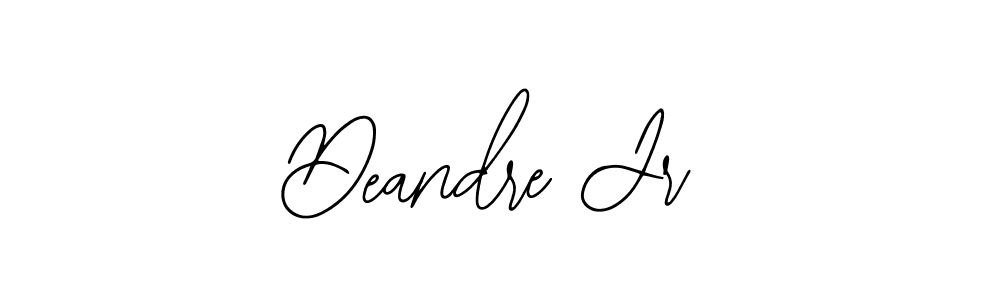 How to make Deandre Jr name signature. Use Bearetta-2O07w style for creating short signs online. This is the latest handwritten sign. Deandre Jr signature style 12 images and pictures png