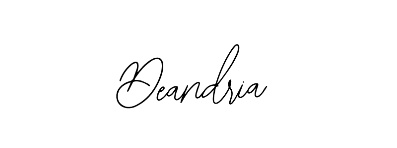 Make a beautiful signature design for name Deandria. With this signature (Bearetta-2O07w) style, you can create a handwritten signature for free. Deandria signature style 12 images and pictures png