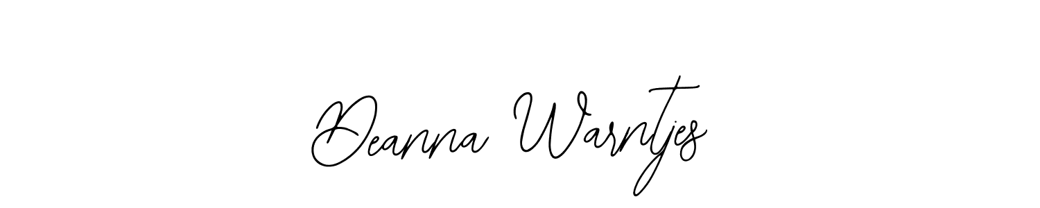 How to make Deanna Warntjes signature? Bearetta-2O07w is a professional autograph style. Create handwritten signature for Deanna Warntjes name. Deanna Warntjes signature style 12 images and pictures png