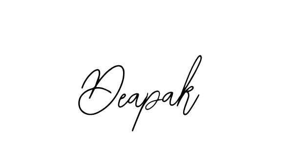 You should practise on your own different ways (Bearetta-2O07w) to write your name (Deapak) in signature. don't let someone else do it for you. Deapak signature style 12 images and pictures png