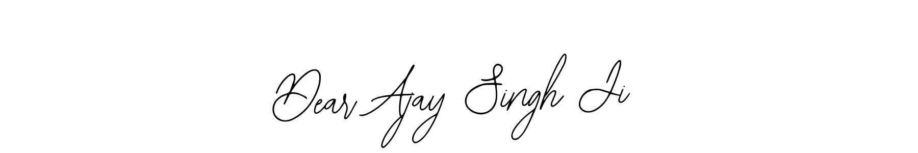 Similarly Bearetta-2O07w is the best handwritten signature design. Signature creator online .You can use it as an online autograph creator for name Dear Ajay Singh Ji. Dear Ajay Singh Ji signature style 12 images and pictures png