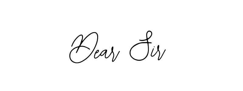 Use a signature maker to create a handwritten signature online. With this signature software, you can design (Bearetta-2O07w) your own signature for name Dear Sir. Dear Sir signature style 12 images and pictures png