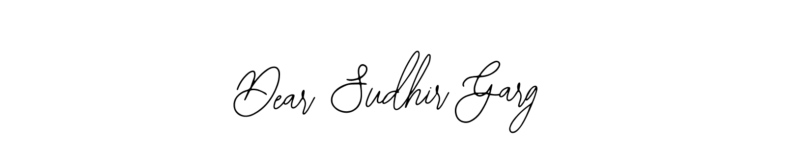 Similarly Bearetta-2O07w is the best handwritten signature design. Signature creator online .You can use it as an online autograph creator for name Dear Sudhir Garg. Dear Sudhir Garg signature style 12 images and pictures png