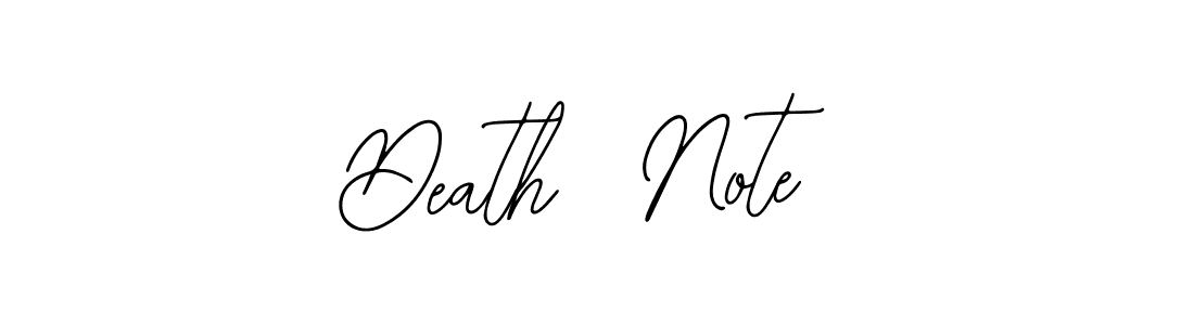 It looks lik you need a new signature style for name Death  Note. Design unique handwritten (Bearetta-2O07w) signature with our free signature maker in just a few clicks. Death  Note signature style 12 images and pictures png