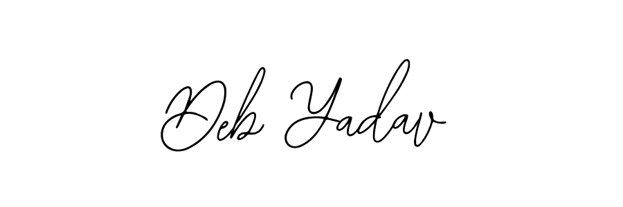 Also You can easily find your signature by using the search form. We will create Deb Yadav name handwritten signature images for you free of cost using Bearetta-2O07w sign style. Deb Yadav signature style 12 images and pictures png