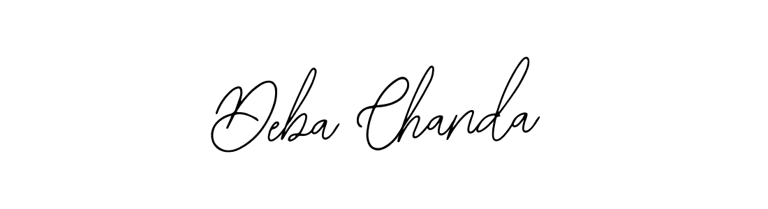 How to make Deba Chanda name signature. Use Bearetta-2O07w style for creating short signs online. This is the latest handwritten sign. Deba Chanda signature style 12 images and pictures png