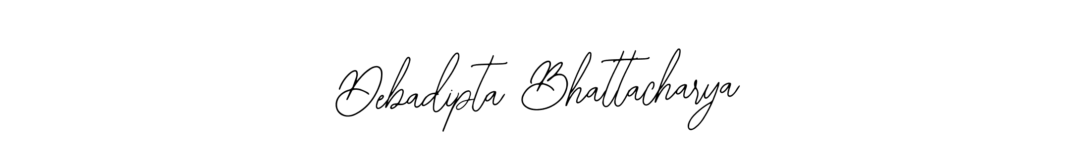 How to make Debadipta Bhattacharya name signature. Use Bearetta-2O07w style for creating short signs online. This is the latest handwritten sign. Debadipta Bhattacharya signature style 12 images and pictures png