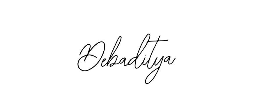 How to make Debaditya name signature. Use Bearetta-2O07w style for creating short signs online. This is the latest handwritten sign. Debaditya signature style 12 images and pictures png