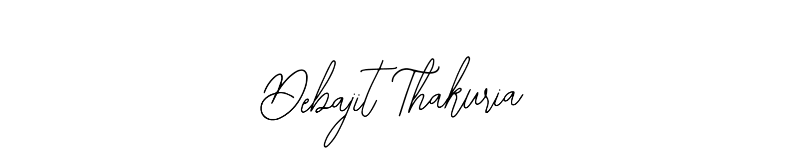 How to make Debajit Thakuria name signature. Use Bearetta-2O07w style for creating short signs online. This is the latest handwritten sign. Debajit Thakuria signature style 12 images and pictures png