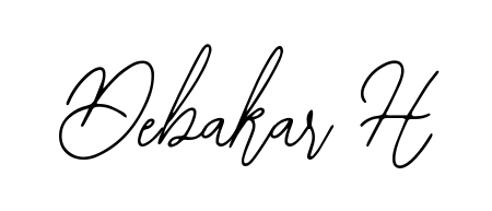 Practice writing Debakar H with the flow of Bearetta-2O07w lettering. A fantastic source of inspiration for developing your personal signature style. Debakar H signature style 12 images and pictures png
