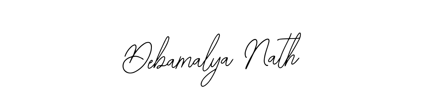 How to make Debamalya Nath name signature. Use Bearetta-2O07w style for creating short signs online. This is the latest handwritten sign. Debamalya Nath signature style 12 images and pictures png