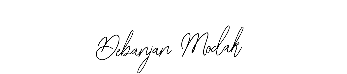 Also You can easily find your signature by using the search form. We will create Debanjan Modak name handwritten signature images for you free of cost using Bearetta-2O07w sign style. Debanjan Modak signature style 12 images and pictures png