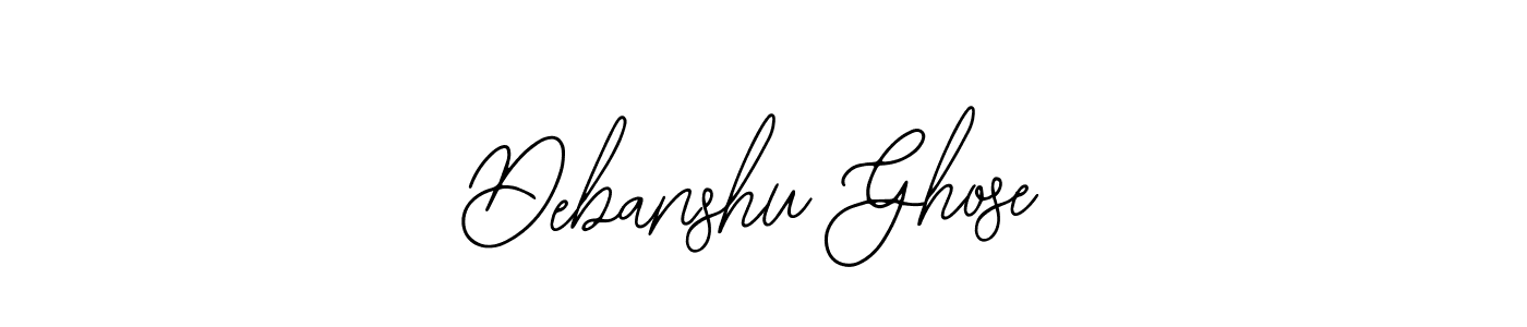 How to make Debanshu Ghose name signature. Use Bearetta-2O07w style for creating short signs online. This is the latest handwritten sign. Debanshu Ghose signature style 12 images and pictures png