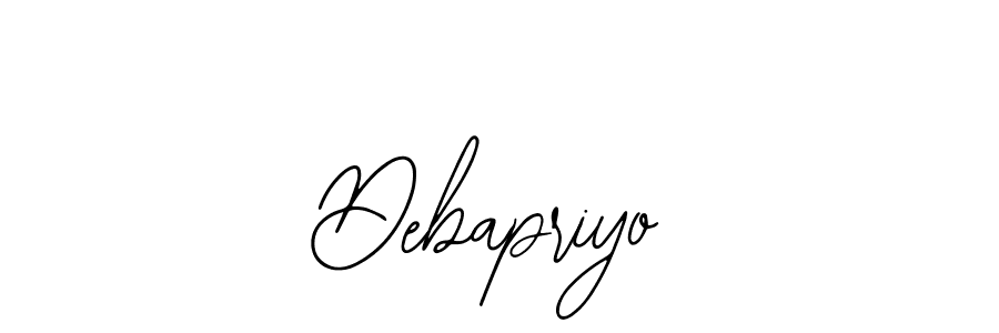 You should practise on your own different ways (Bearetta-2O07w) to write your name (Debapriyo) in signature. don't let someone else do it for you. Debapriyo signature style 12 images and pictures png