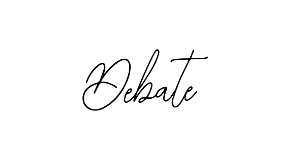 How to make Debate signature? Bearetta-2O07w is a professional autograph style. Create handwritten signature for Debate name. Debate signature style 12 images and pictures png
