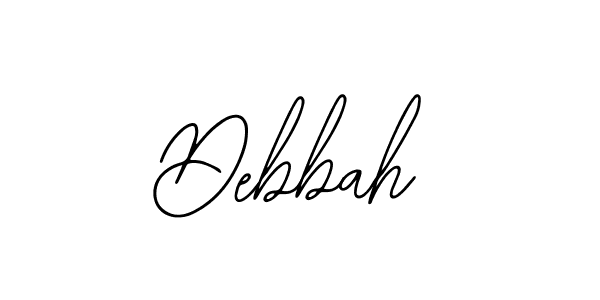 How to make Debbah name signature. Use Bearetta-2O07w style for creating short signs online. This is the latest handwritten sign. Debbah signature style 12 images and pictures png