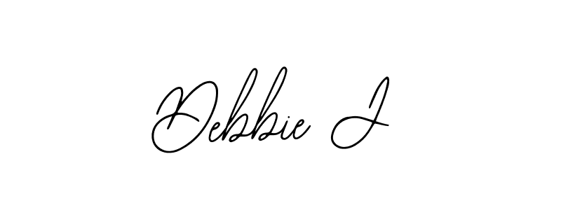 You should practise on your own different ways (Bearetta-2O07w) to write your name (Debbie J) in signature. don't let someone else do it for you. Debbie J signature style 12 images and pictures png