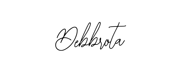 How to make Debbrota name signature. Use Bearetta-2O07w style for creating short signs online. This is the latest handwritten sign. Debbrota signature style 12 images and pictures png