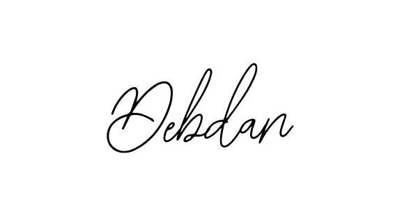 Use a signature maker to create a handwritten signature online. With this signature software, you can design (Bearetta-2O07w) your own signature for name Debdan. Debdan signature style 12 images and pictures png