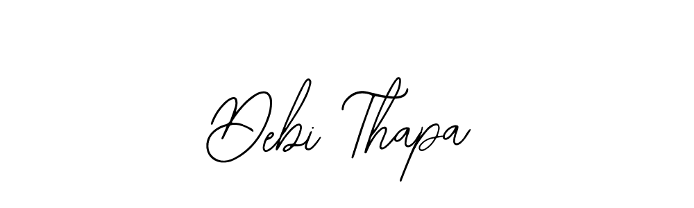 Design your own signature with our free online signature maker. With this signature software, you can create a handwritten (Bearetta-2O07w) signature for name Debi Thapa. Debi Thapa signature style 12 images and pictures png