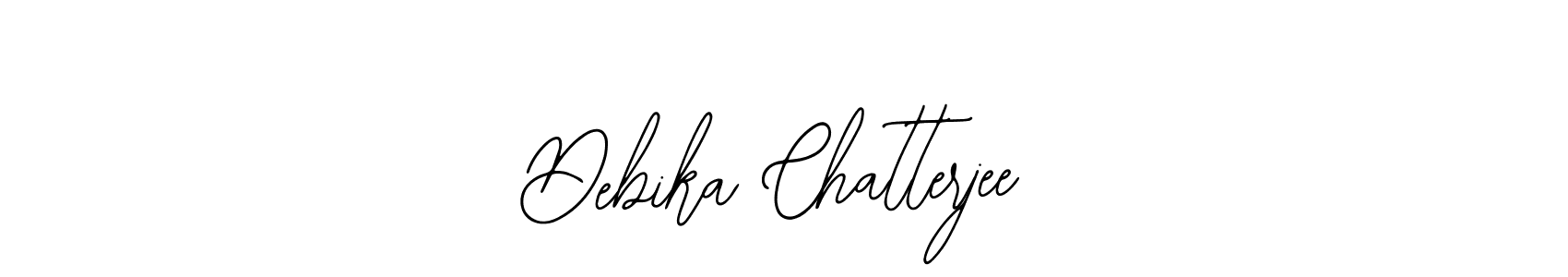 How to make Debika Chatterjee name signature. Use Bearetta-2O07w style for creating short signs online. This is the latest handwritten sign. Debika Chatterjee signature style 12 images and pictures png