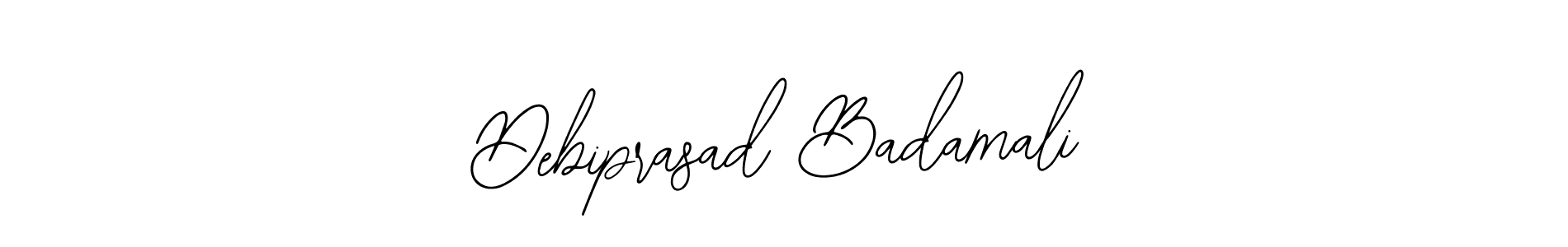 The best way (Bearetta-2O07w) to make a short signature is to pick only two or three words in your name. The name Debiprasad Badamali include a total of six letters. For converting this name. Debiprasad Badamali signature style 12 images and pictures png