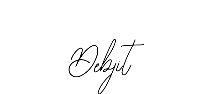 The best way (Bearetta-2O07w) to make a short signature is to pick only two or three words in your name. The name Debjit  include a total of six letters. For converting this name. Debjit  signature style 12 images and pictures png