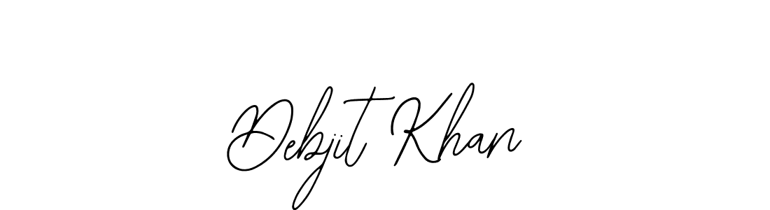 Use a signature maker to create a handwritten signature online. With this signature software, you can design (Bearetta-2O07w) your own signature for name Debjit Khan. Debjit Khan signature style 12 images and pictures png