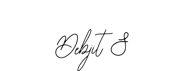 Also we have Debjit S name is the best signature style. Create professional handwritten signature collection using Bearetta-2O07w autograph style. Debjit S signature style 12 images and pictures png