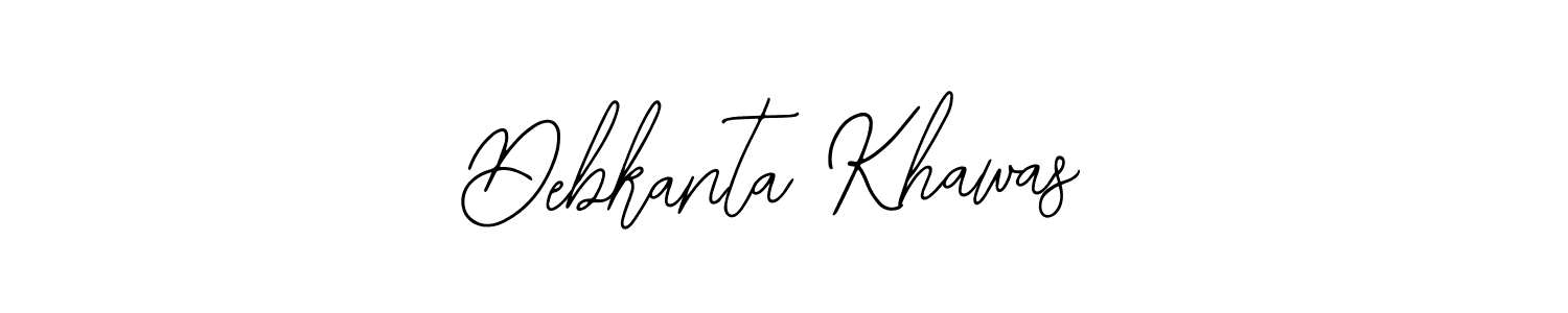 How to make Debkanta Khawas name signature. Use Bearetta-2O07w style for creating short signs online. This is the latest handwritten sign. Debkanta Khawas signature style 12 images and pictures png